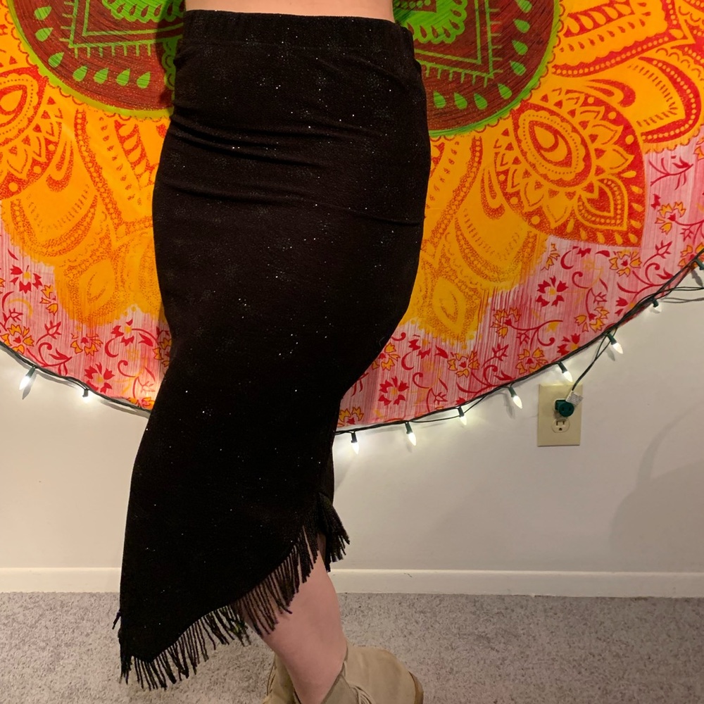 //VINTAGE// Sparkly fringe skirt - Picture 5 of 8